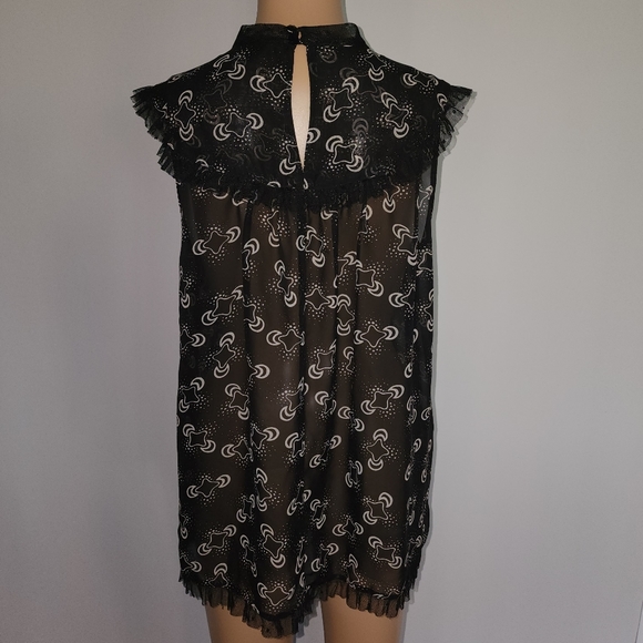 Large Anna Sui for Target sheer blouse - Picture 4 of 7